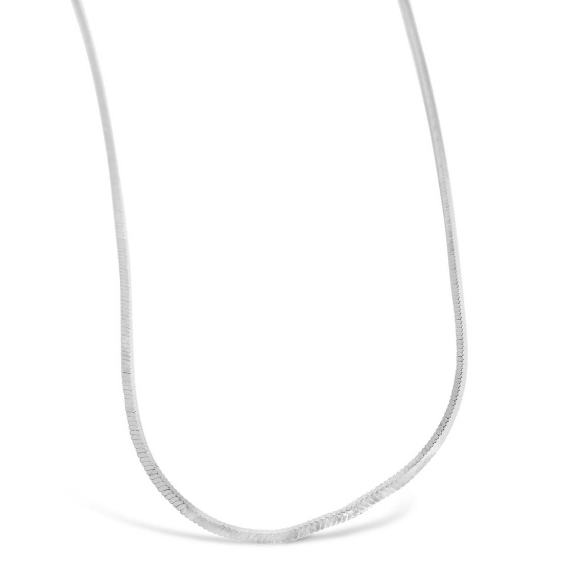 Sterling Silver Chain Snake Square 16