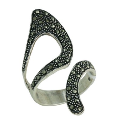 Marcasite Ring Marcasite Bypass Design