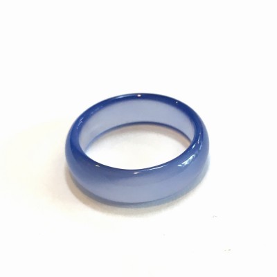 BLUE COLOR AGATE STONE RING 5 MM