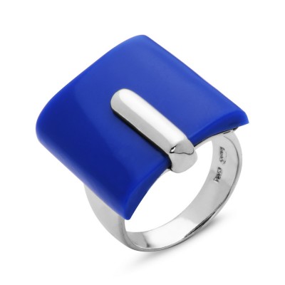 Sterling Silver Ring Blue Lapis