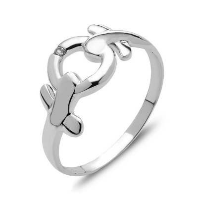 SS Ring Circle Of Life W/ Cz***E-Coat