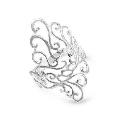 Sterling Silver Ring Plain Filigree--E-coated/Nickle Free--