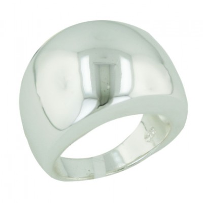 Sterling Silver Ring Plain Concave--E-coated/Nickle Free--