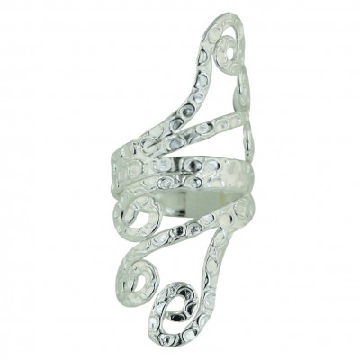 Sterling Silver Ring Plain Open Multicolor-Scroll--E-coated/Nickle Free--