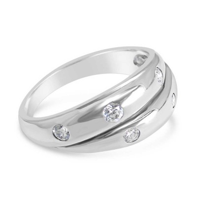 Crease Ice Dotted Ring