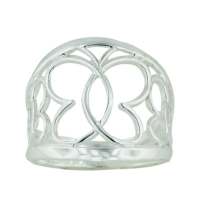 Sterling Silver Ring Filigree Butterfly E-Coat