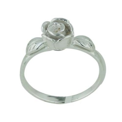 Sterling Silver Ring Rose