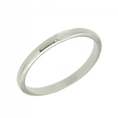 Sterling Silver Ring Plain Silver 3mm Wide Band -E-Coat-