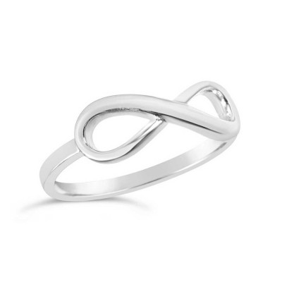 Sterling Silver Ring Plain Silver Infinity Ring