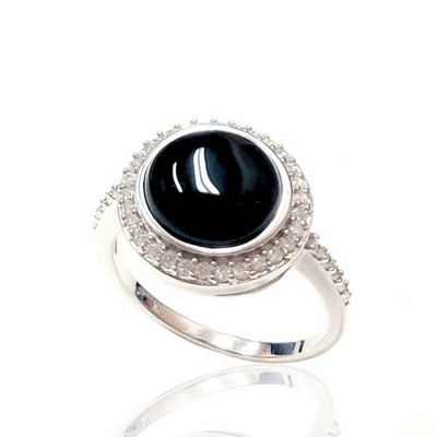 Sterling Silver Ring Onyx