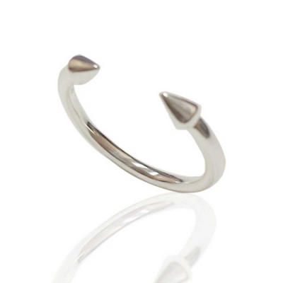 Sterling Silver Ring Plain Arrow Open