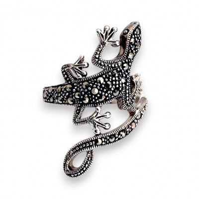 Marcasite Ring Marcasite Lizard Design