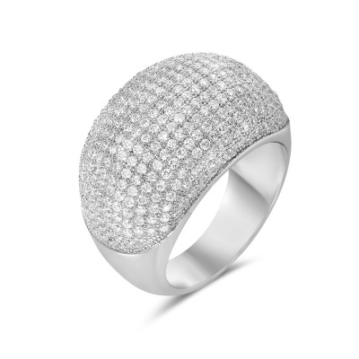Micropave Contour Dome Ring
