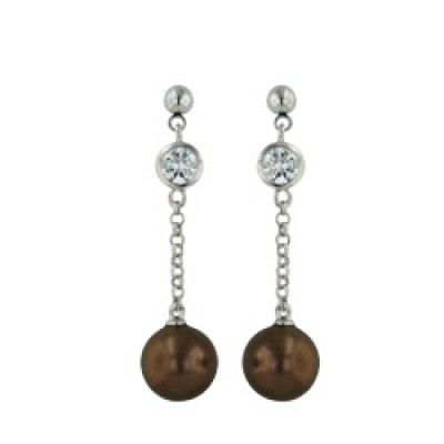 Brass Earg 41.5Mm Dangling 6.46Mm Cl Cz Bezel Sett