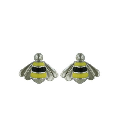 Brass Earring Bumblebee Stud