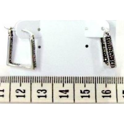 Marcasite Earring Huggi U Shape
