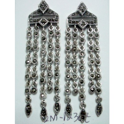 Marcasite Earring Art Deco Chandelier
