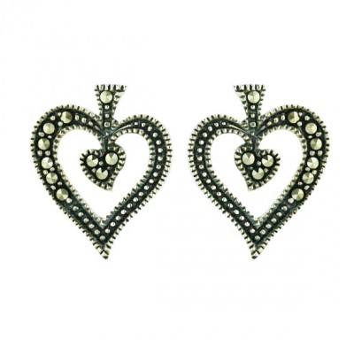 Marcasite Open Spade