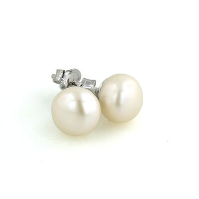 Sterling Silver Earring 9mm Fresh Water Pearl Stud