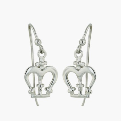 Sterling Silver Earg Open Crown W/ French Wire