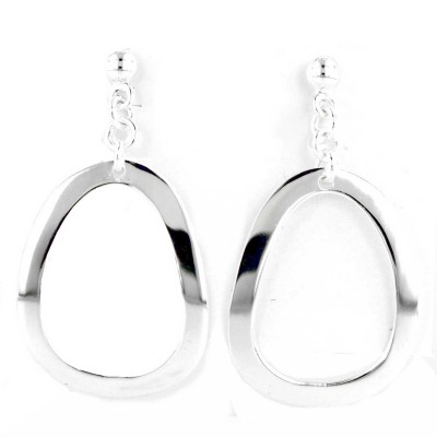 Sculptural Oblong Loop Earrings