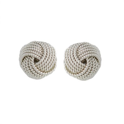 Sterling Silver Earring Love Knot Stud-E-coated/Nickle Free-