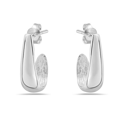 Sterling Silver Earring Hook Around Earlobe