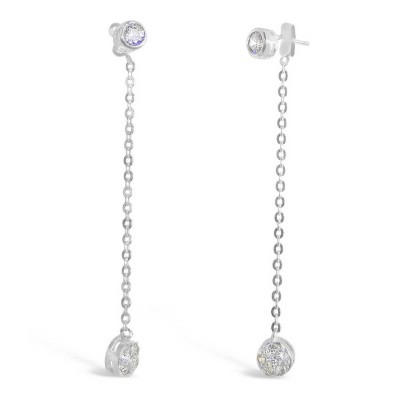 Sterling Silver Earring Long Drop Earring Back