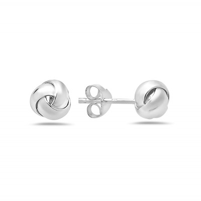STERLING SILVER EARRING LOVE KNOTS