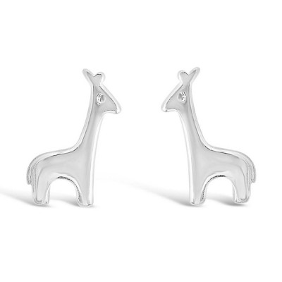 Sterling Silver Earring Tiny Stud Giraffe
