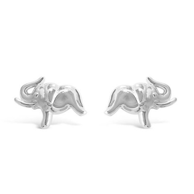 Sterling Silver Earring Tiny Stud Elephant