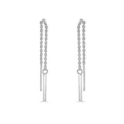 Sterling Silver Earring Threader Stick Drop