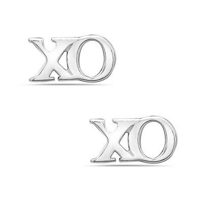 Sterling Silver Earring Xo Stud