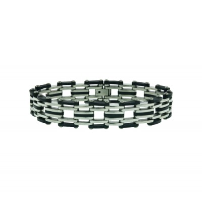 Stainless Steel Bracelet Thick Flat Bean Parts