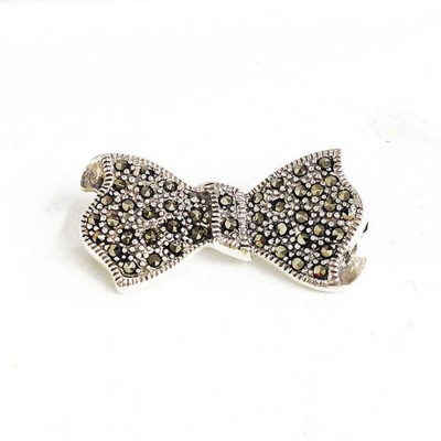 Marcasite Pin Butterfly Knot