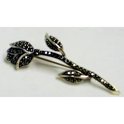 Marcasite Pin Tulip Z