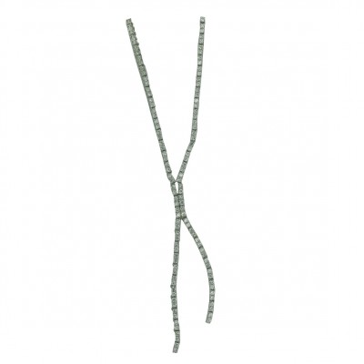 Sterling Silver Necklace Clear Cubic Zirconia Split Line (Matching 2S-2008Cl)