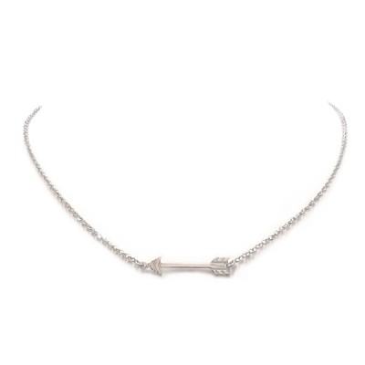 Sterling Silver Neckalce Arrow Plain