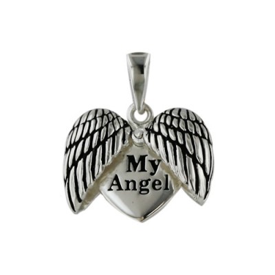 Brass Pendant Wings Can Open Inside My Angel