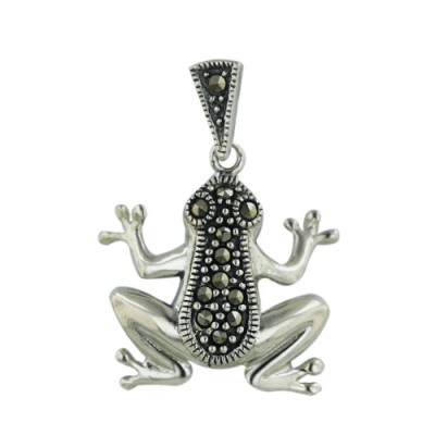 Marcasite Pendant Frog