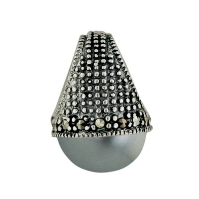 Marcasite Slider Gry Mabi Pearl