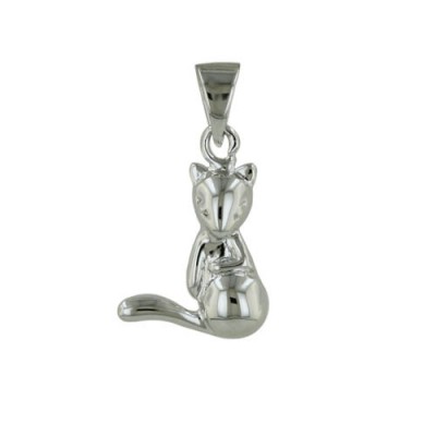 Sterling Silver Pendant Mouse Plain