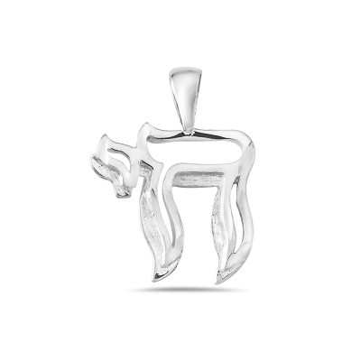 Sterling Silver Pendant Jewish Chai (Sm)