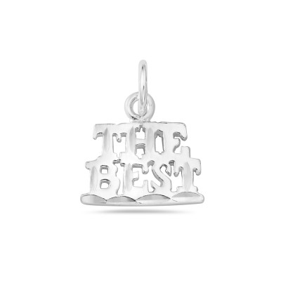 Sterling Silver Pendant Word'G 'The Best'--E-Coat