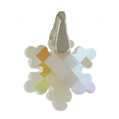 Sterling Silver Pendant AB color Cyrstal Crystal Snowflake