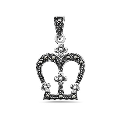 Marcasite Pendant Open Crown