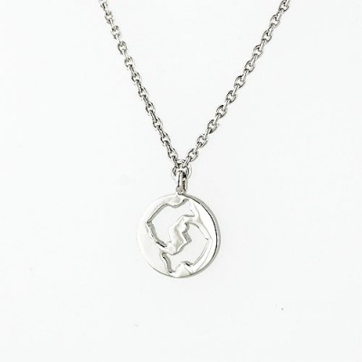 Sterling Silver Anklet 9.5" Pisces