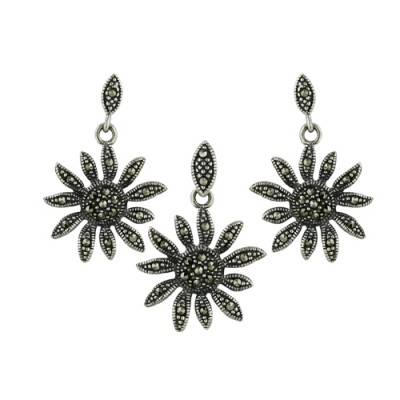 Marcasite Set Sunflower