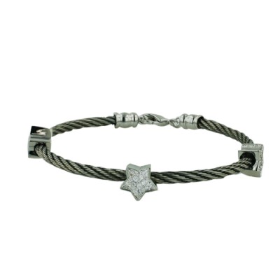 Brlt Stainless Steel + Metal Rope W/Star*3 Cl Cz