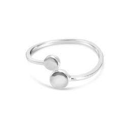 Sterling Silver Ring Bypass Round Tips
